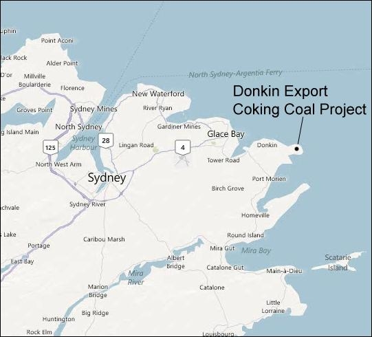 Map depicting the location of the project, as described in the current document.
